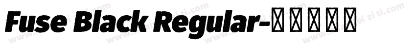 Fuse Black Regular字体转换